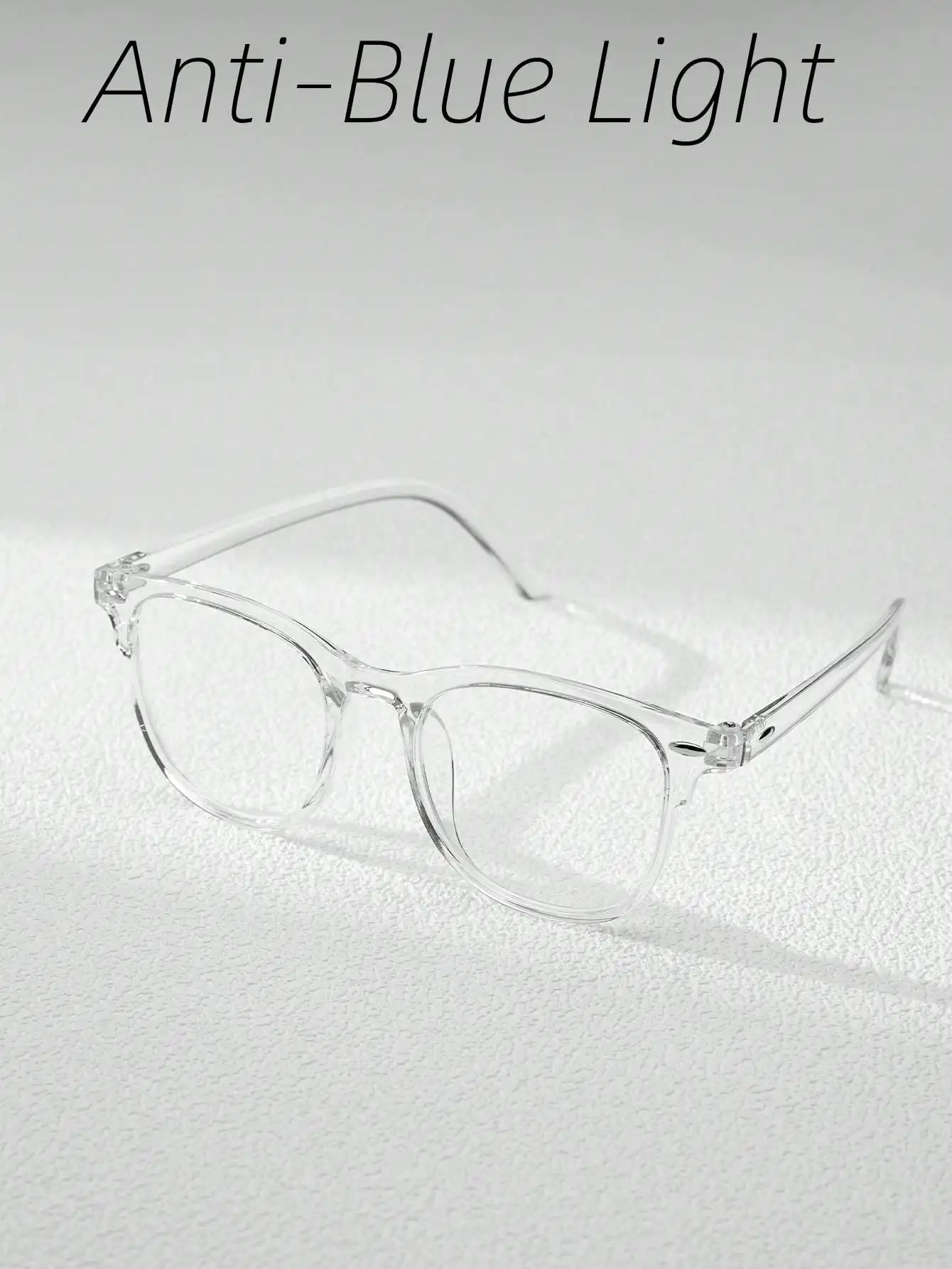 Men'S Accessories Fashion - 1 pair of transparent square round