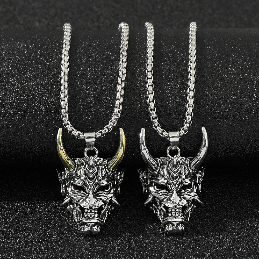 Men'S Accessories Fashion - Handsome Rascal Ghost Mask Pendant Necklace