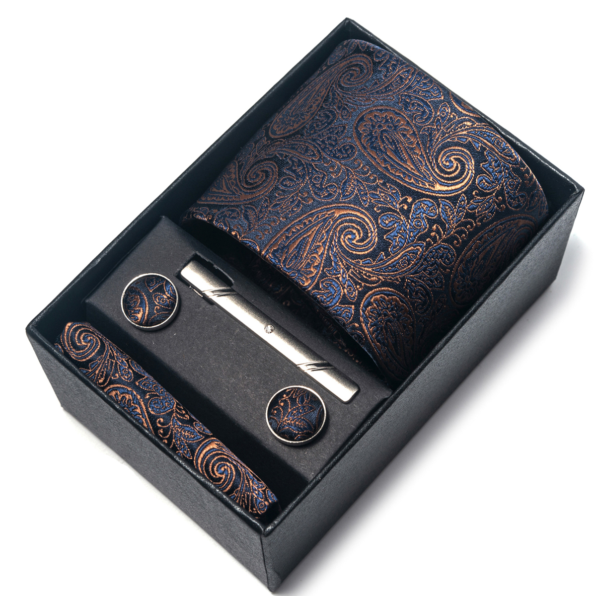 Brand Silk Tie Men Wedding Gif - đánh giá và giá Men'S Accessories Gift Set Branded