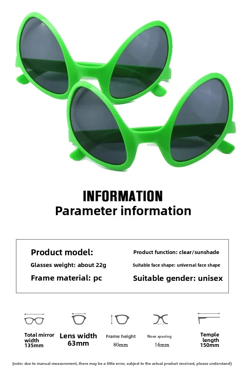 Green Alien Martian Quirky Sun - đánh giá và giá Men'S Accessories Fashion