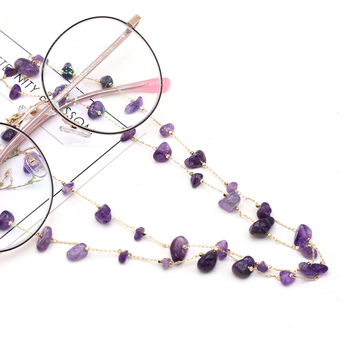 Natural Amethyst Stone Beaded  - đánh giá và giá Men Accessories All