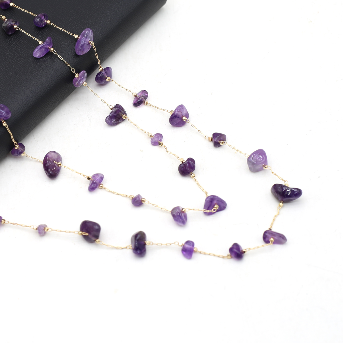 Natural Amethyst Stone Beaded  - đánh giá và giá Men Accessories All