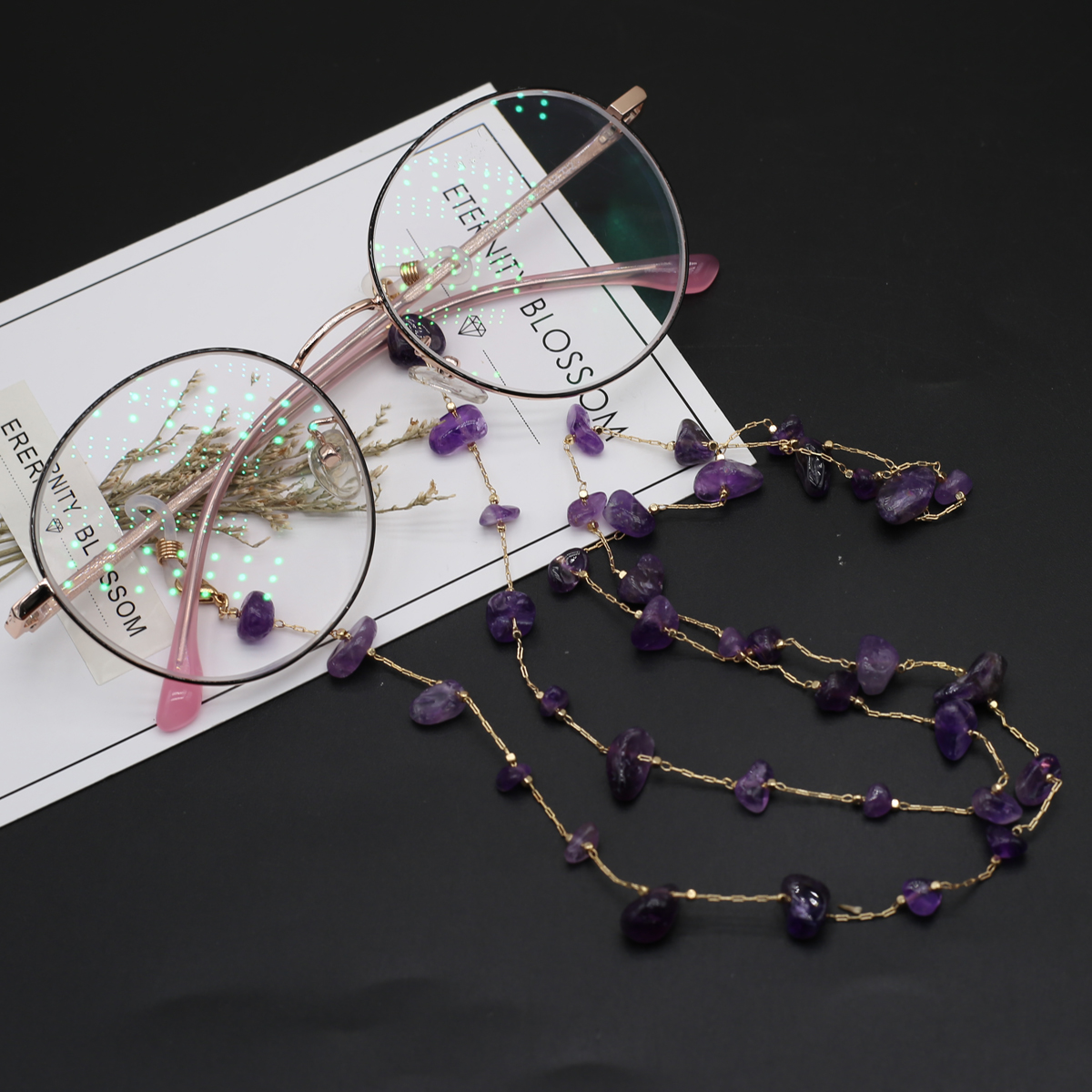 Natural Amethyst Stone Beaded  - đánh giá và giá Men Accessories All
