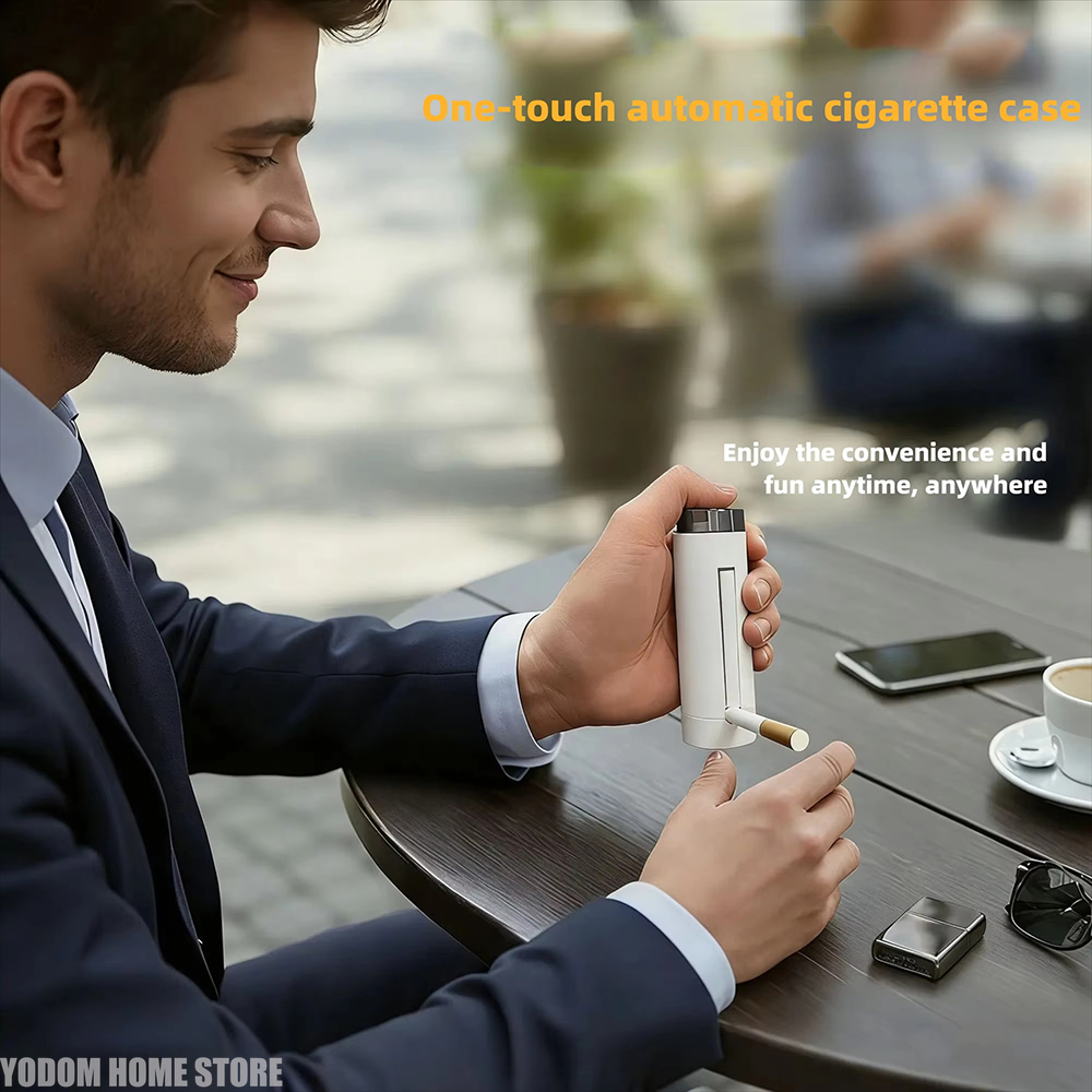 Automatic Pop-Up Cigarette Cas - đánh giá và giá Men Accessories Gadgets
