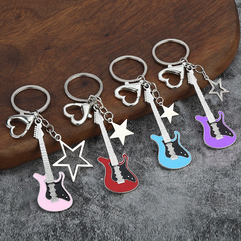 Guitar Love Heart Key Chain fo - đánh giá và giá Men Accessories All