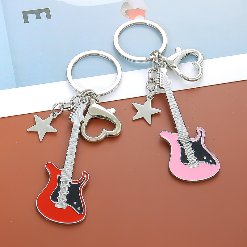 Guitar Love Heart Key Chain fo - đánh giá và giá Men Accessories All