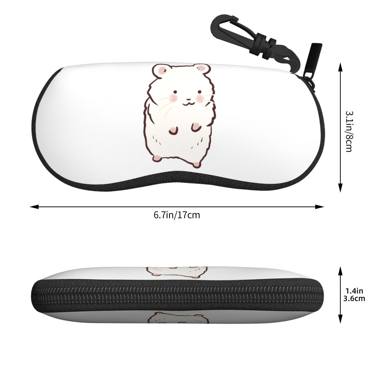 Cute Hamster Drawing Shell Gla - đánh giá và giá Men Accessories Drawing