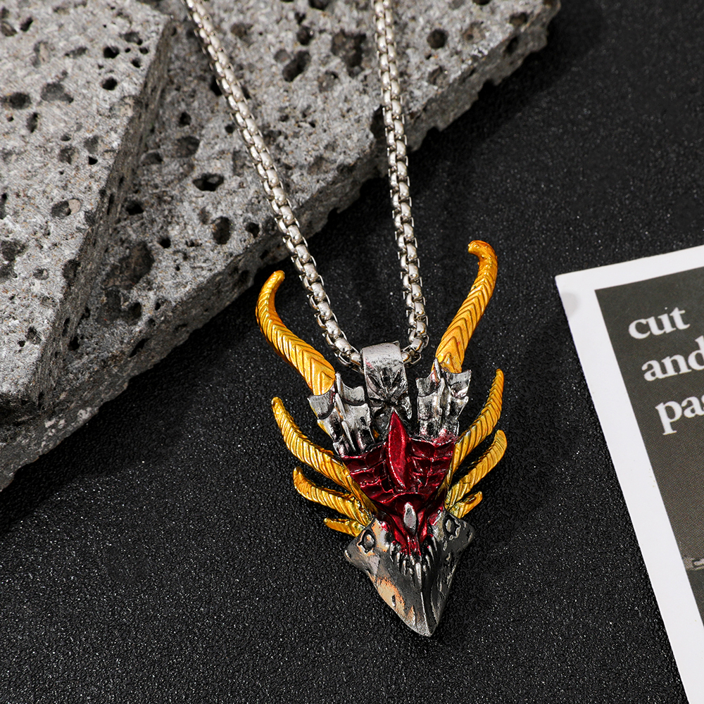 Retro Hip-Hop Evil Dragon Head - đánh giá và giá Men'S Accessories Fashion
