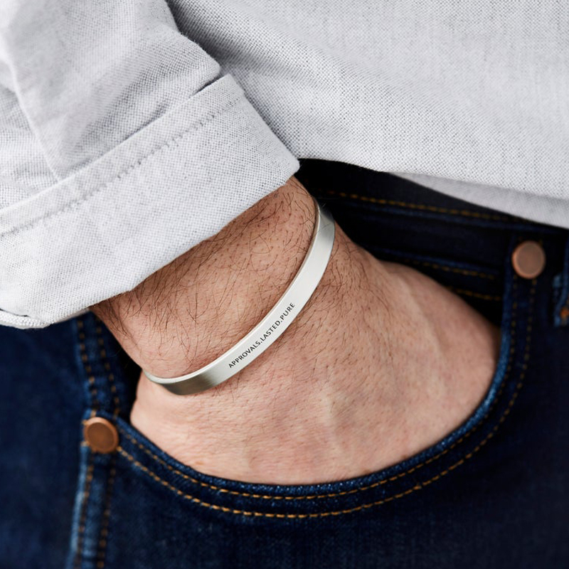 4MM To 8MM Free Engraving Cuff - đánh giá và giá Men Accessories All