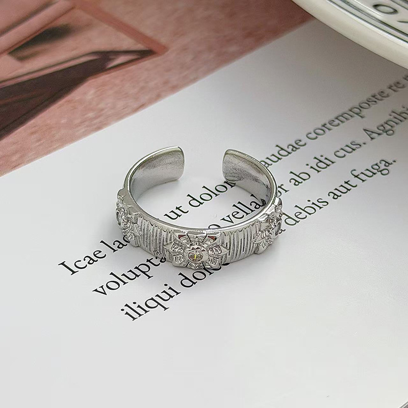 Shiny Metal Open Ring for Men  - đánh giá và giá Men Accessories Drawing