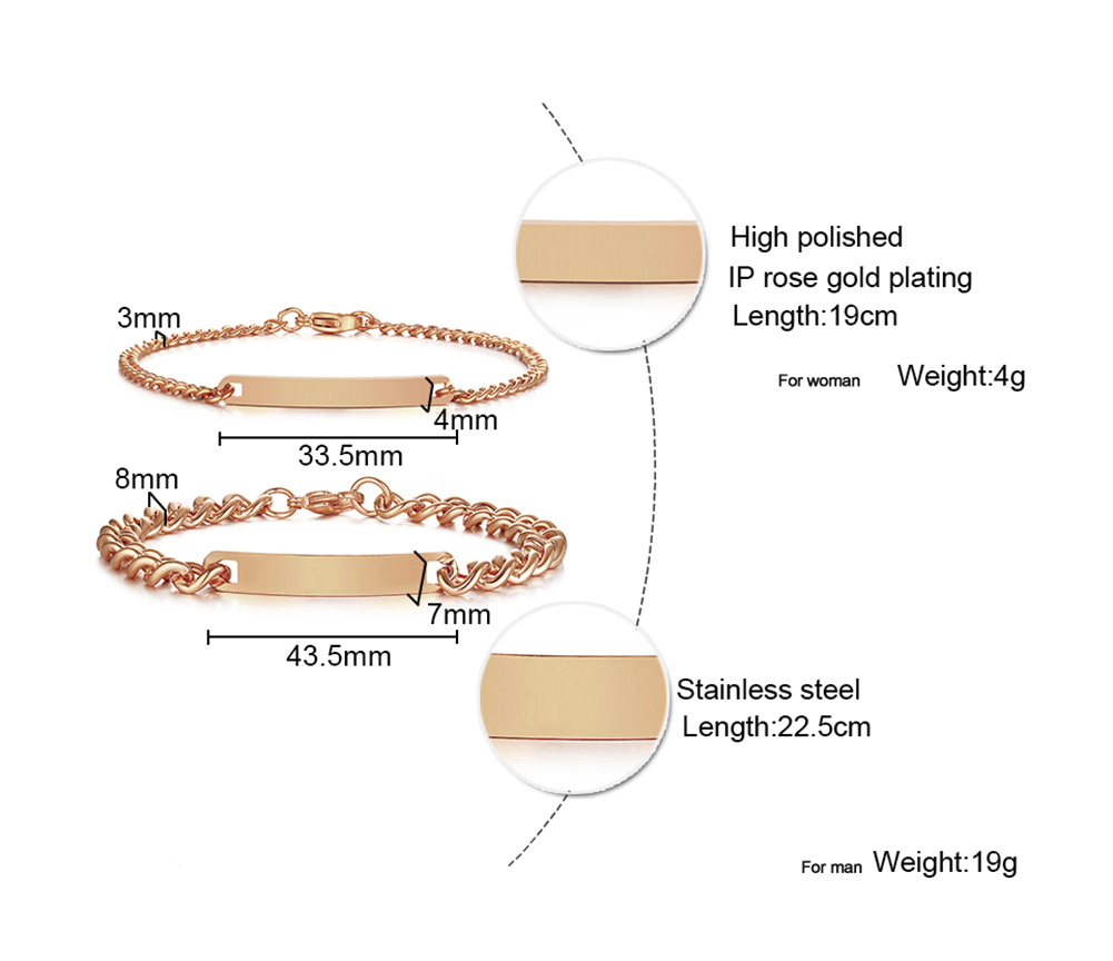 Plate Id Tag Bar Bracelet Cuba - đánh giá và giá Men Accessories All