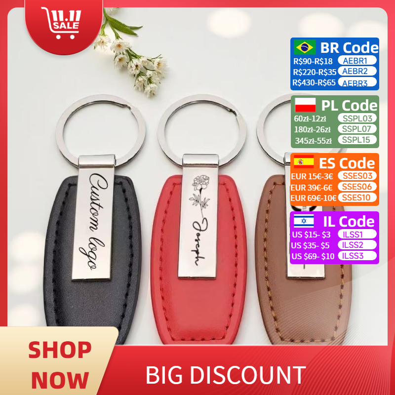 Personalized Leather Keychain  - đánh giá và giá Men Accessories All