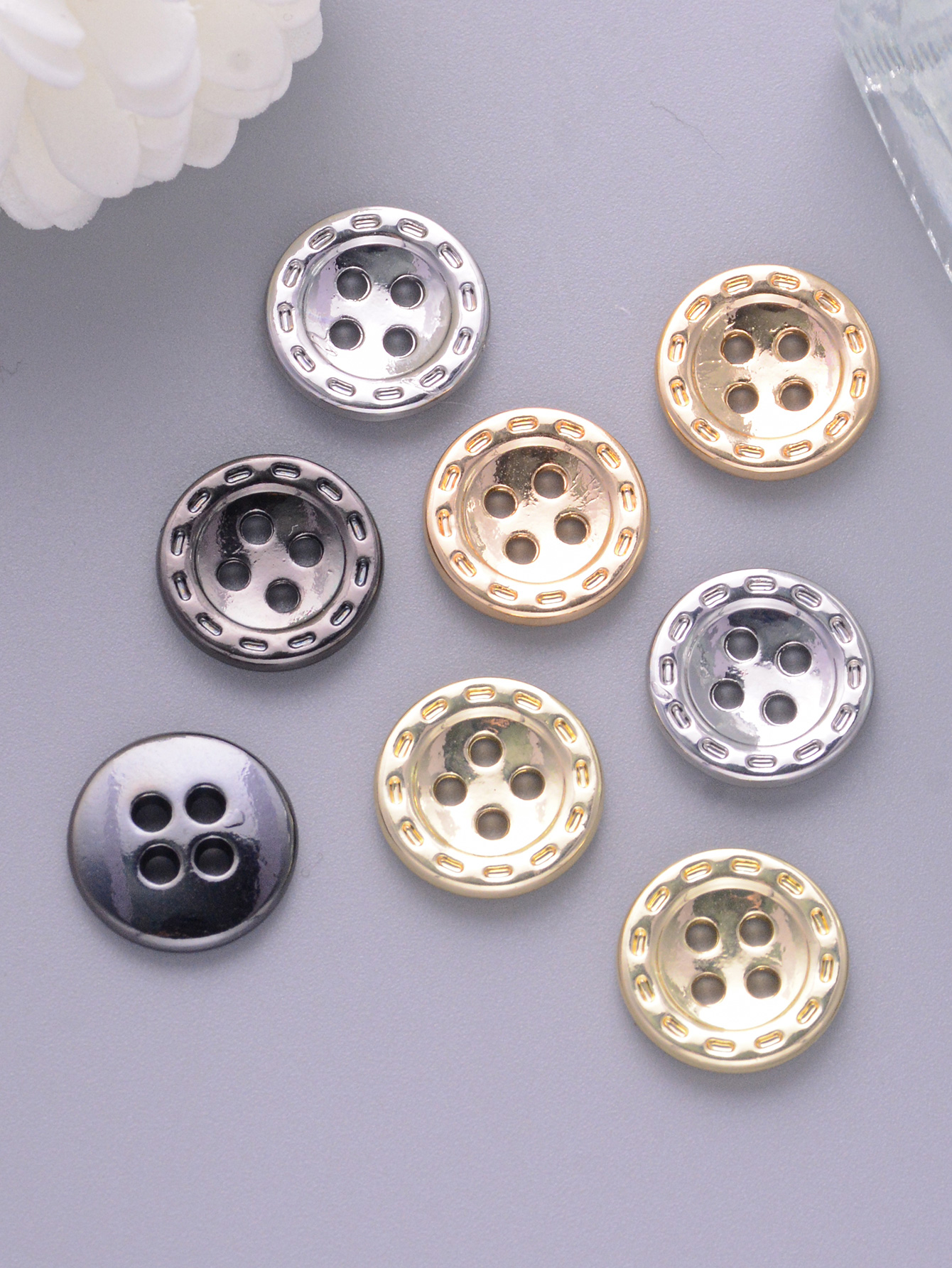 10Pcs/Pack 12mm 4-Hole Round M - đánh giá và giá Men Accessories Gadgets